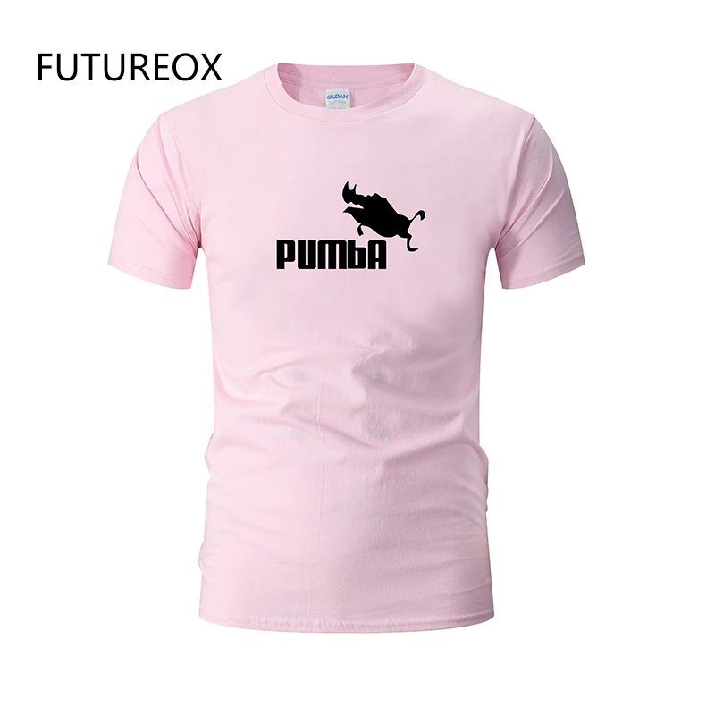 FUTUREOX Милый Забавный тройник футболки homme Pumba (Пумба) мужская с коротким рукавом