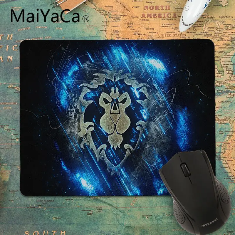 MaiYaCa Забавный коврик для мыши world of warcraft alliance orde комфортный игровой коврик для мыши Расширенный игровой коврик для мыши большой коврик для геймера - Цвет: No LockEdge 20x25cm