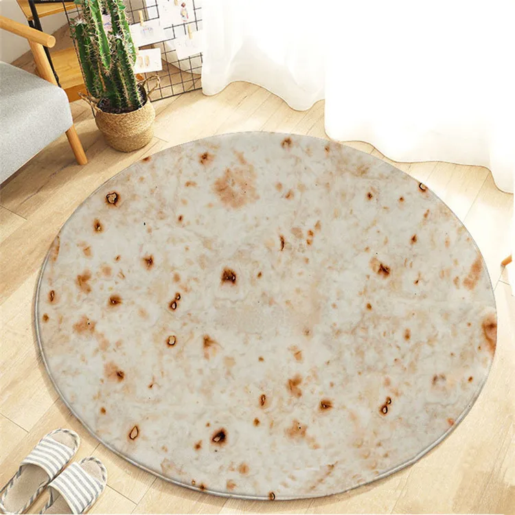 Tortilla комфорт мексиканская еда творения буррито круглый ковры спальня ковры для гостиная; зал компьютерное кресло напольный Татами Коврики