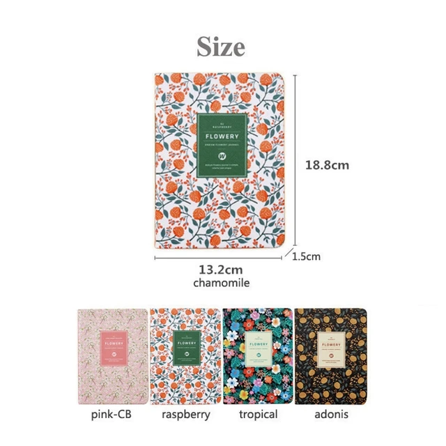 new arrival leather notebook weekly planner flowery planner school