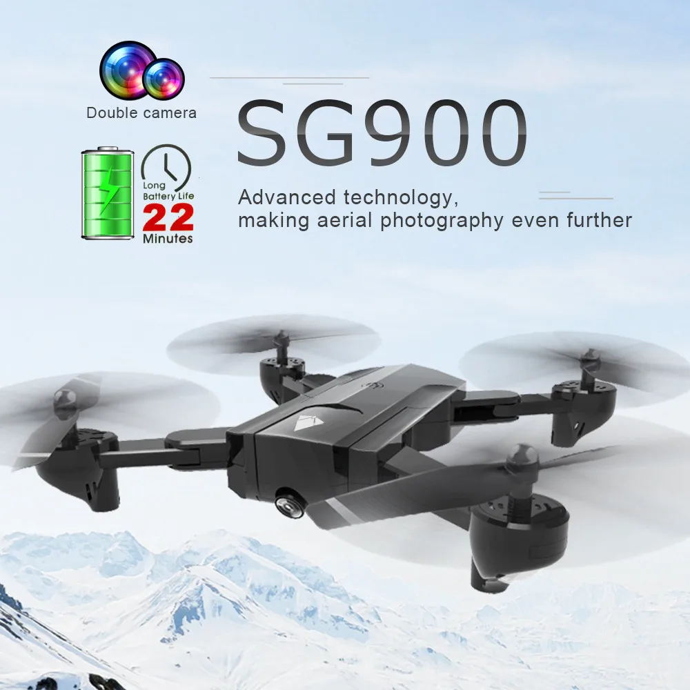 

2.4Ghz 4CH Attitude Hold WiFi 720P Optical Flow Dual Camera RC Quadcopter Drone