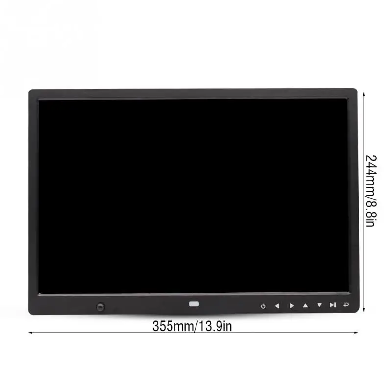 

Professional 15 Inch Photo Frame US Plug HD Screen Touch Button Digital Photo Frame Alarm Clock MP3/4 Movie Player