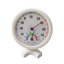 High Mini Round Clock-shaped Indoor Outdoor Hygrometer Humidity Thermometer Temperature Meter Gauge