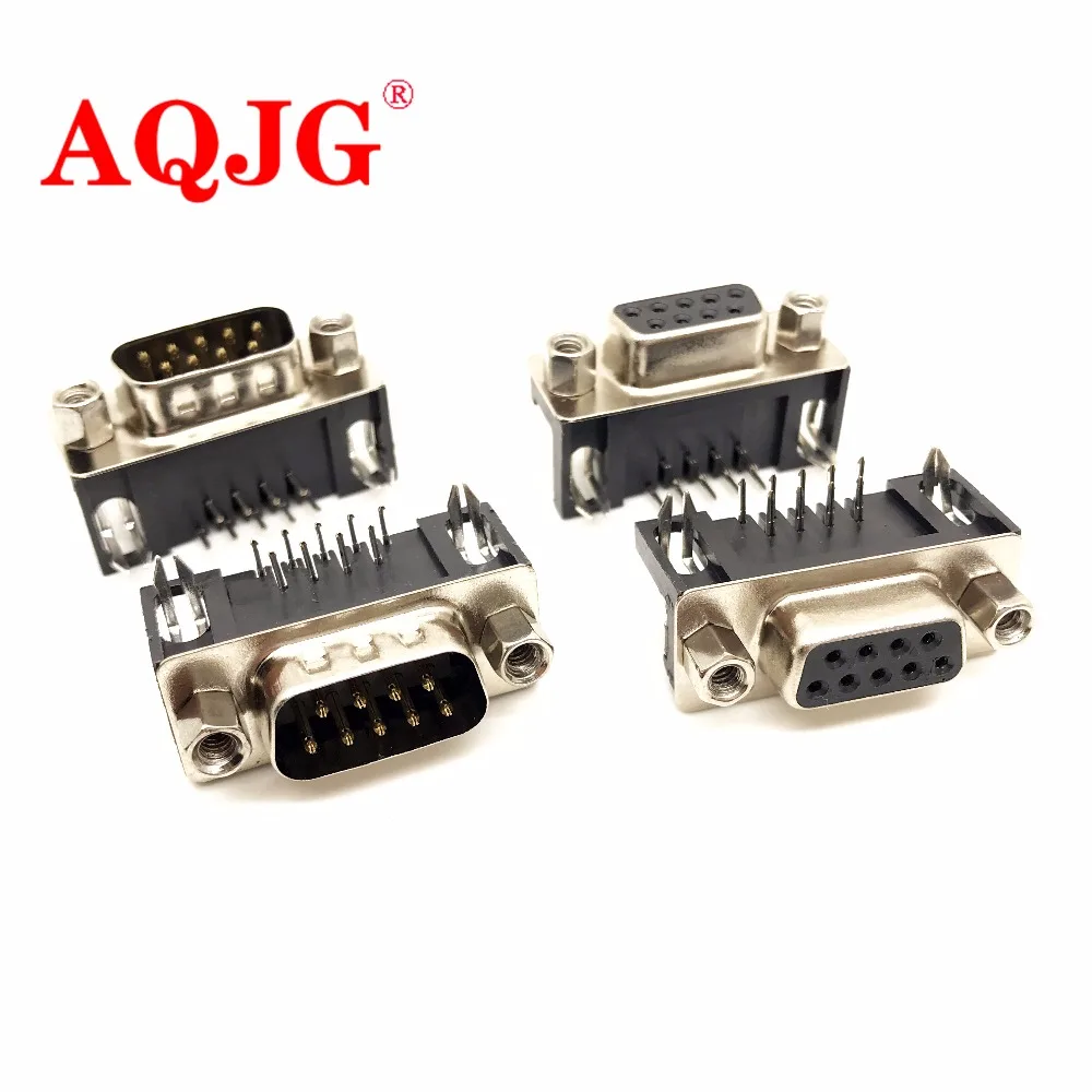 

DB-9 10 PCS DB9 Male Female PCB Mount D-Sub 9 pin PCB Connector RS232 Connector