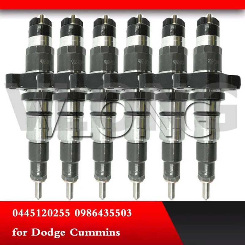 

6PCS Common Rail Diesel Injection Nozzle 0445120018 0986435503 0445120255 Fuel Injector 0 445 120 018 For Cummins 5.9L Dodge Ram