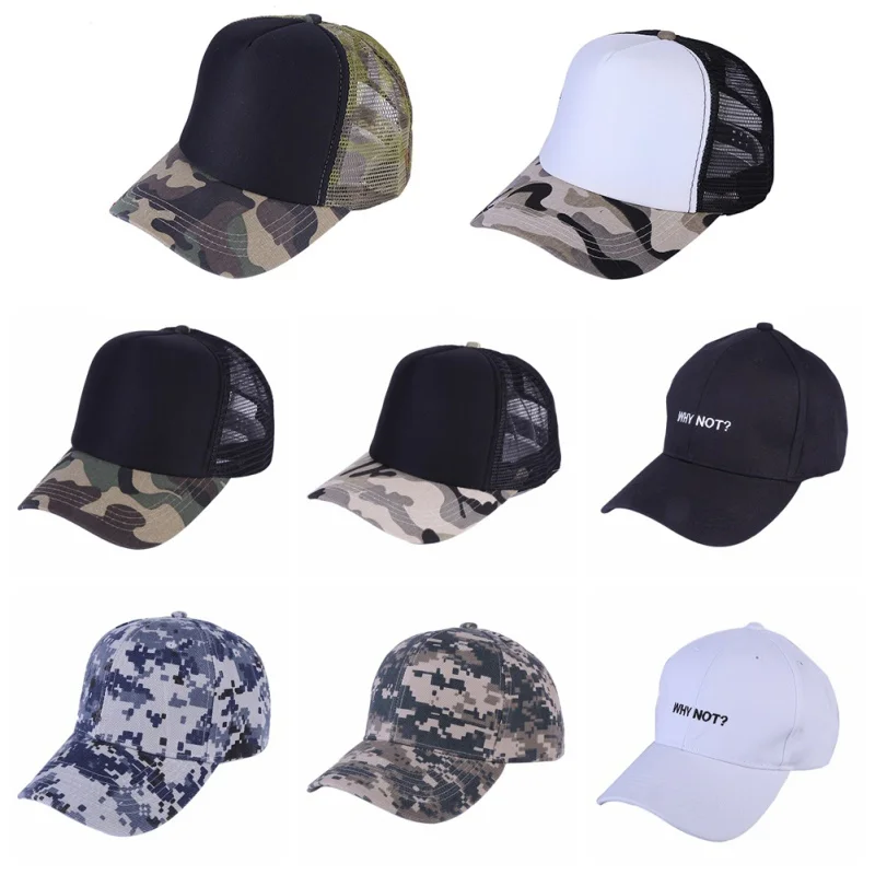 

Outdoor Sport Patchwork Mesh Cap Men Tactical Cap Camouflage Breathable Hat For Men High Quality Bone Masculino Dad Hat