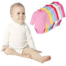 Однотонное боди для новорожденных, костюмы комбинезон для маленьких девочек Комбинезон, Одежда для новорожденных, пижамы мягкие футболки из хлопка