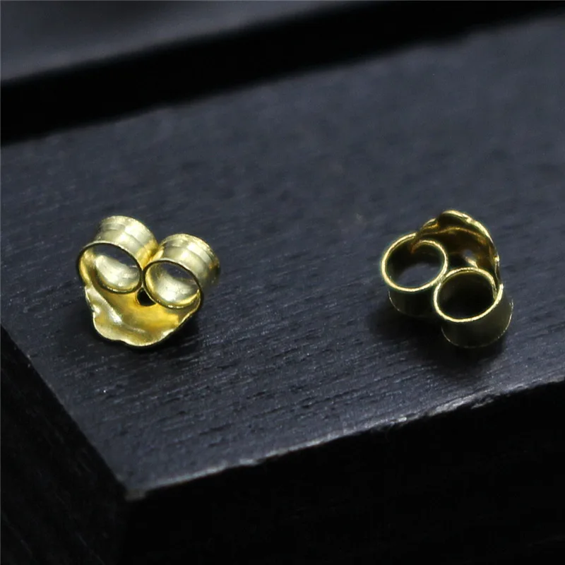 

5pairs/lot 100% 925 Sterling Silver Earring Backs Gold/Silver Color Butterfly Earring Stopper For DIY Jewelry Making Findings