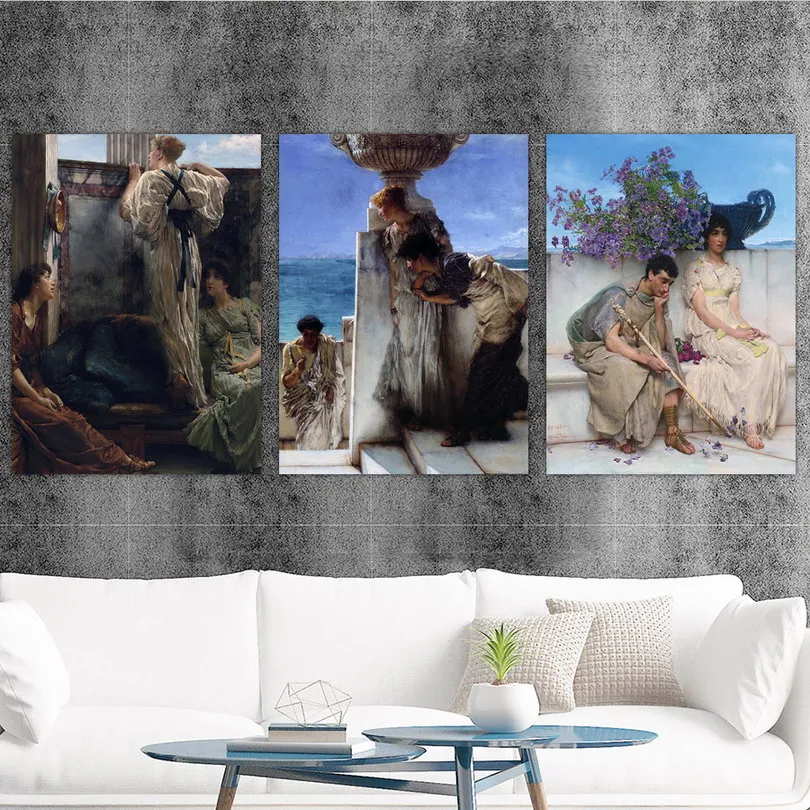 

Home Decoration Print Canvas Art Wall Pictures Poster Canvas Printings Paintings British Alma-Tadema Lawrence 1