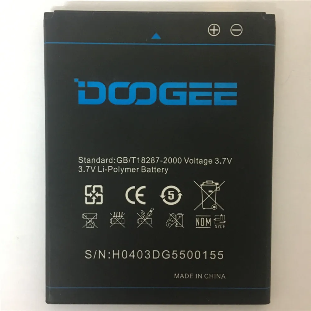 B-DG550 DG550 Оригинальный аккумулятор для мобильного телефона Doogee Dagger 550 3000 мАч