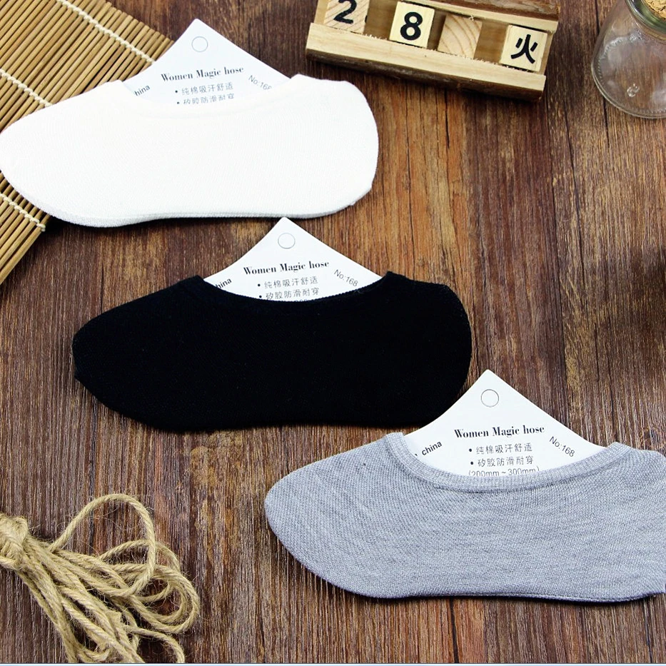

3 Pair Hot Free Shipping Women's Cotton Socks And Socks For Female Four Low Contact Mesh Silica Gel Leisure Shallow Mouth Sock