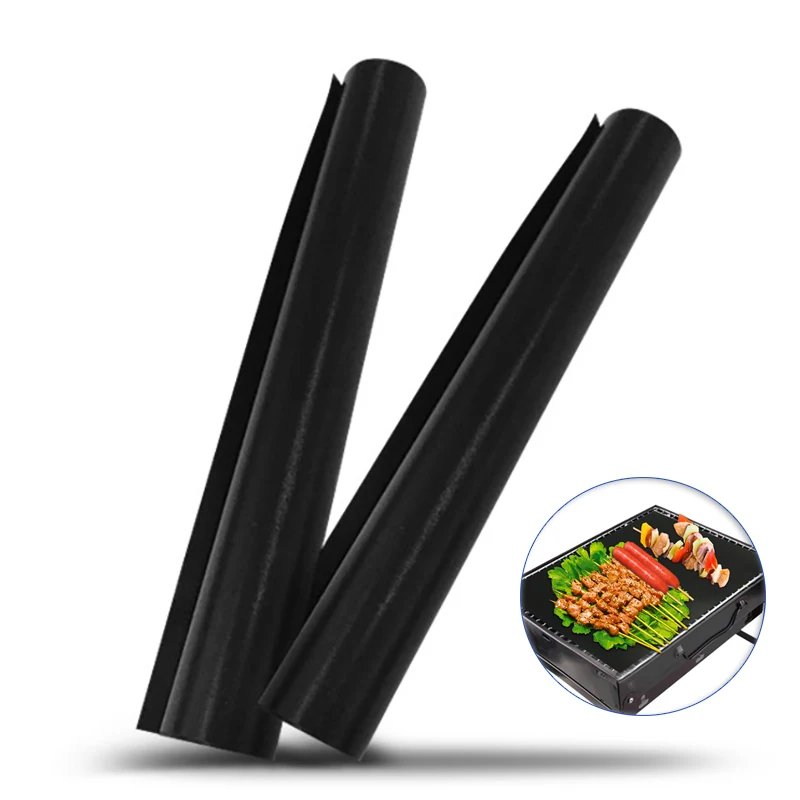 

Grill Mat - Non Stick BBQ Grill Mats - Heavy Duty, Reusable, and Easy to Clean 15.7 by 13 inch