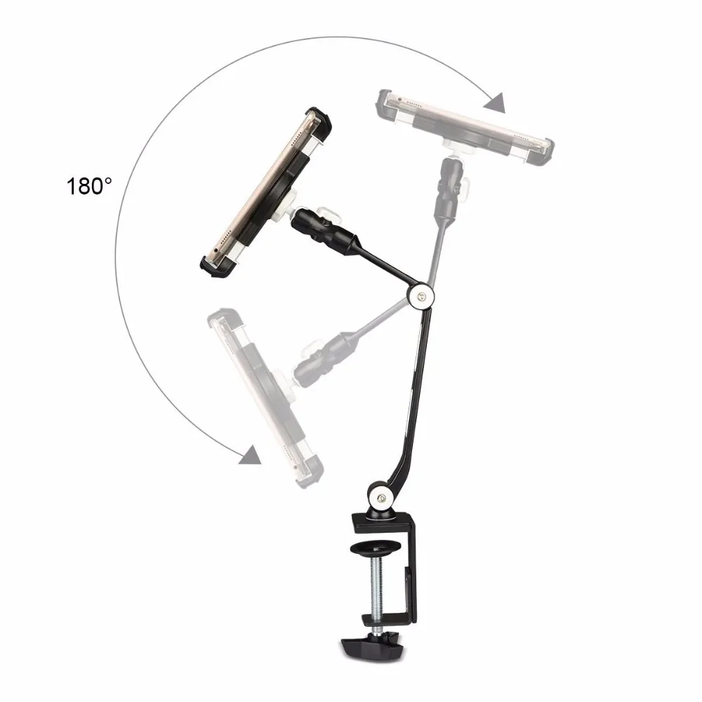 Adjustable Tablet and Phone Holder for 6-13 Inch Devices - Table, Desk, Kitchen, Office Stand image 3