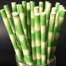 25 шт. 6*197 мм бамбуковая соломенная бумага для украшения свадебных вечеринок креативные соломенные уникальные соломенные соломы ярких цветов