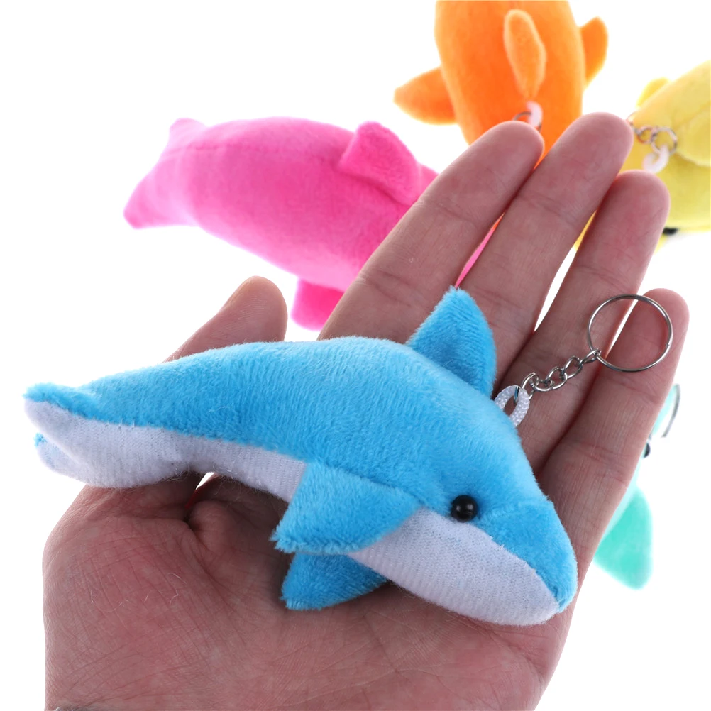 2X Kawaii 10CM Delfin gefüllte Spielzeug Anhänger SPIELZEUG PUPPE Bouquet Decor^ 