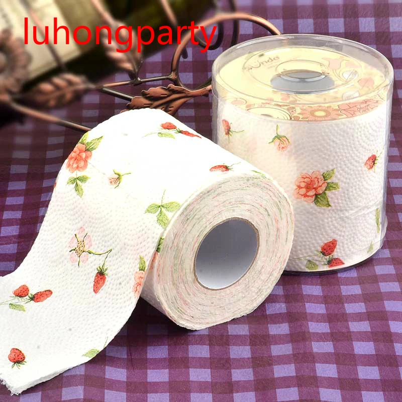30m/pack 2packs colored flower Printing Toilet Paper Toilet Tissues