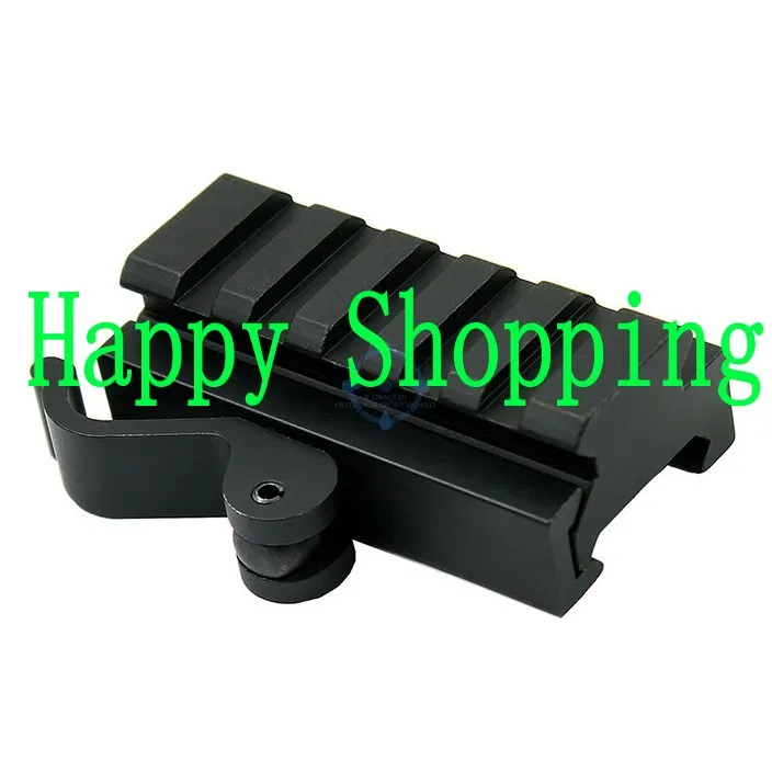 Quick Release 5 slots Low Profile Riser Block Picatinny Rail Scope