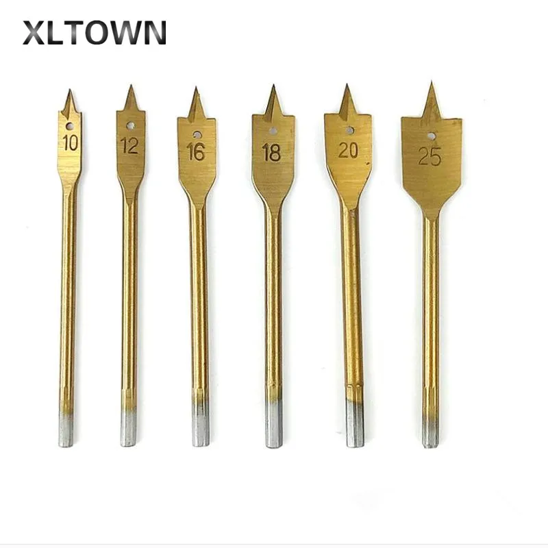 The new 6PC drill bits hexagonal shank Titanium woodworking reamer