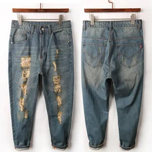 Новый Бренд Мужские Джинсы 2016 Тонкий Denim Байкер Джинсы Ностальгия синий тощий Хип-Хоп Бегунов Брюки Моды Брюки Для Мужчин Плюс Размер