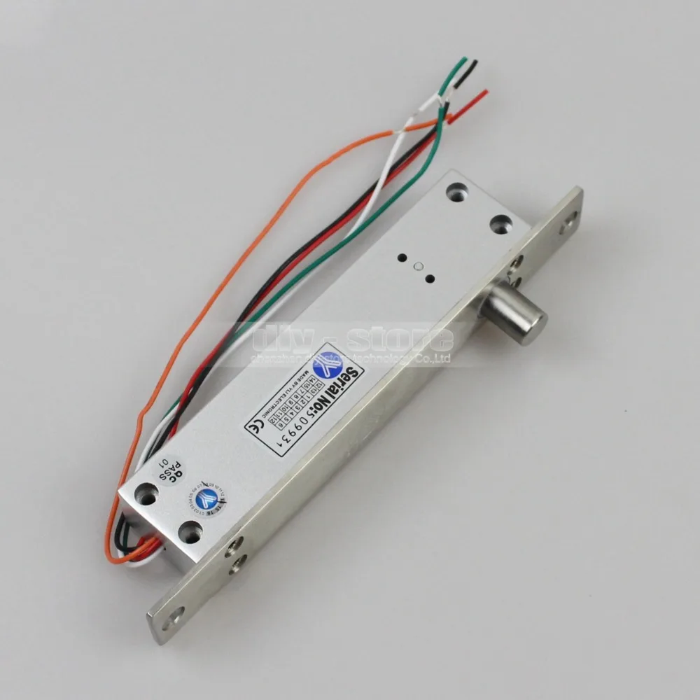 

DIYSECUR Fail Secure Narrow Door Electric Bolt Lock W/singal Time&Open Wire NO Model For Access Control System