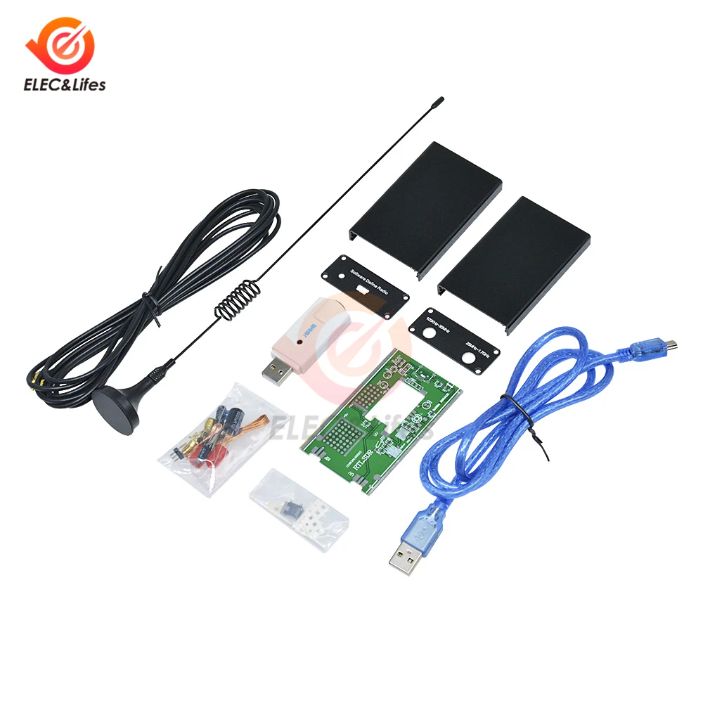 Радиоприемник Ham DIY Kit 100 кГц-1,7 ГГц Полнодиапазонный UV HF RTL SDR USB тюнер приемник/R820T+ 8232 CW FM AM DSB USB приемник