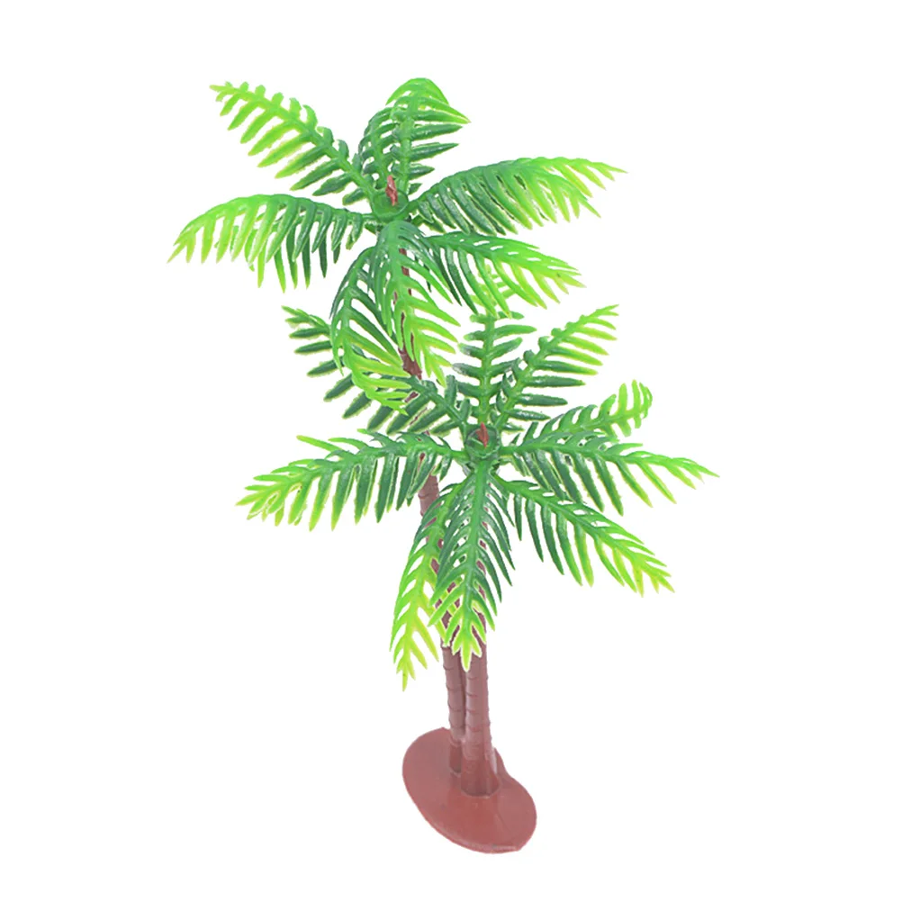 25 шт. 8 см Кокосовая пальма пейзаж Микро Моделирование украшения модель дерева для украшения для праздника торт Топпер украшения
