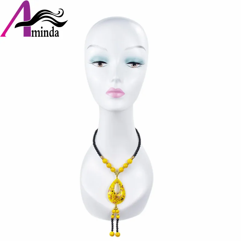 Plastic Wig Making Mannequin Head Afro Makeup Model Head With Long Neck For wigs hat display  (1)