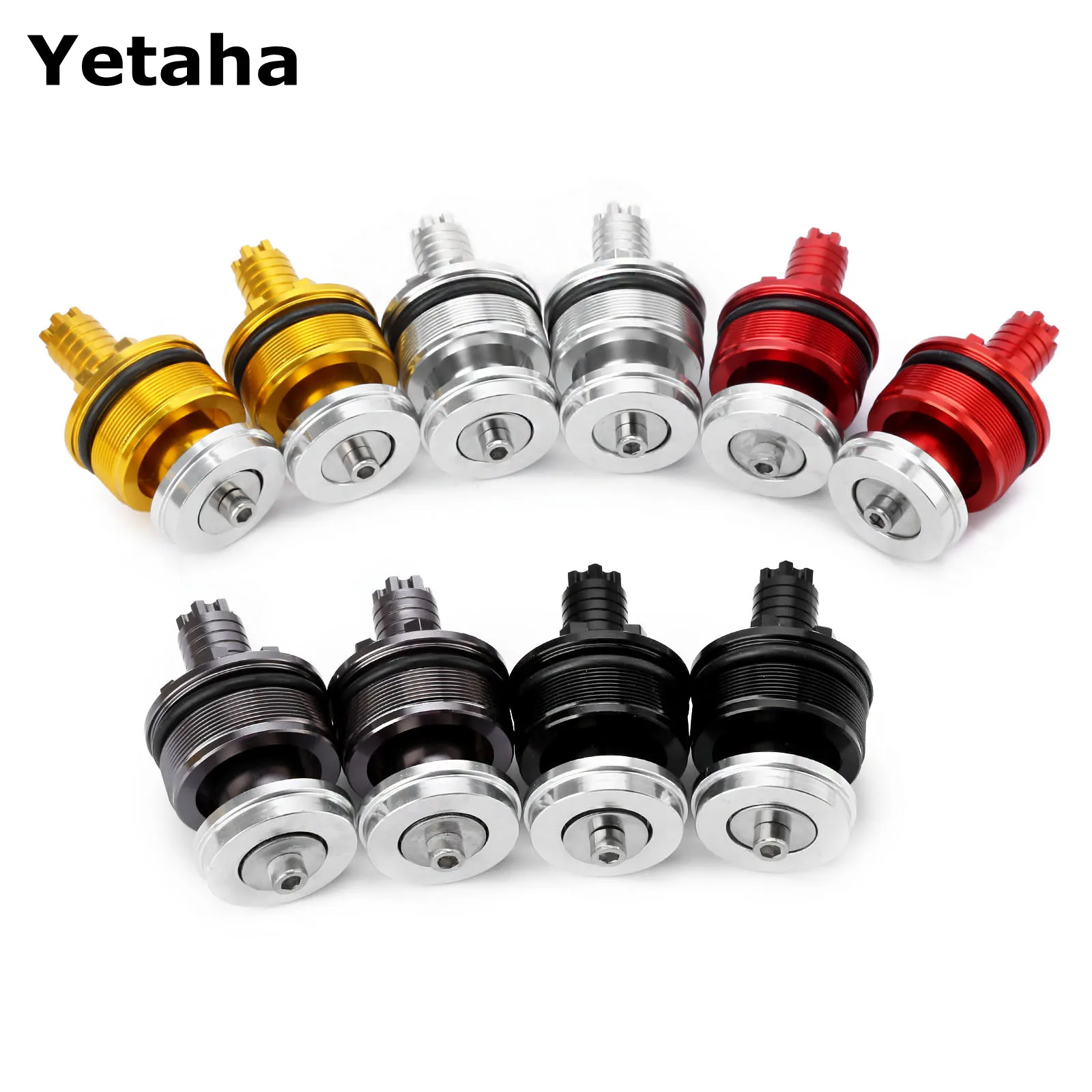 

1Pair Motorcycle Preload Adjusters Fork Bolts Cap 41MM CNC Aluminum For Yamaha YZF R3 2015 2016 YZF R25 2013 2014 High Quality