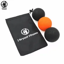 Мяч для фитнеса Набор из 2 фитбол массаж Лакросс мяч с сумка мгновенный мышечные боли Йога триггерной лечения фитнес боль мяч массажер для ног массажер для тела