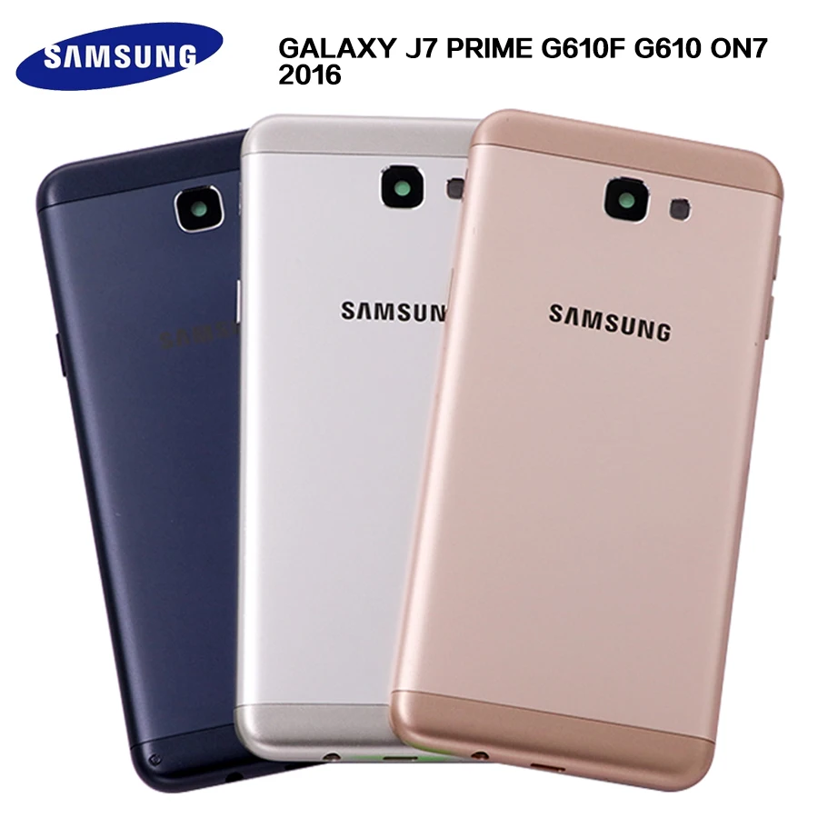 

New G610 Full Housing Case For Samsung Galaxy J7 Prime G610F On7 2016 Battery Back Cover battery Door metal