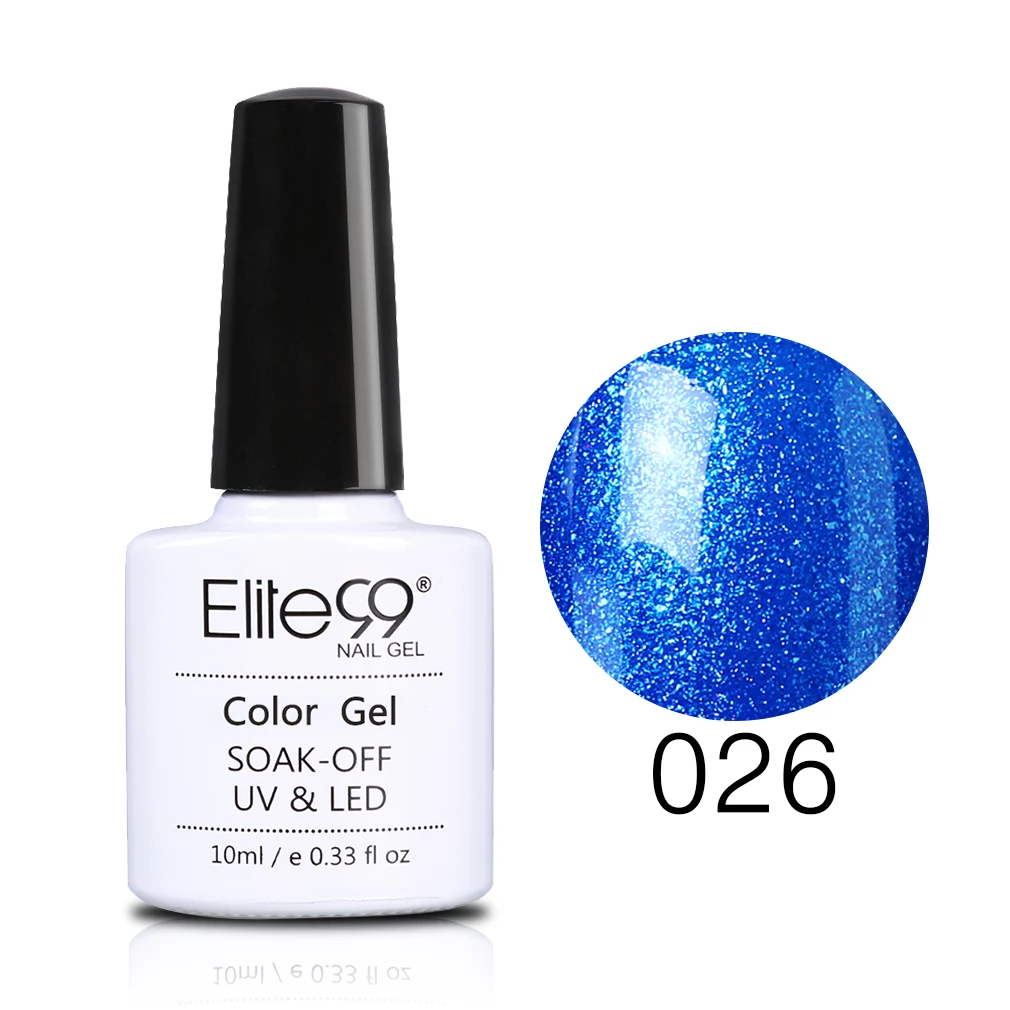 Elite99 10 мл синий цвет серии УФ-гель для ногтей верхнее Базовое покрытие необходимо отмачивать гель-лаки для ногтей 36 великолепный цвет для избранного - Цвет: BU026