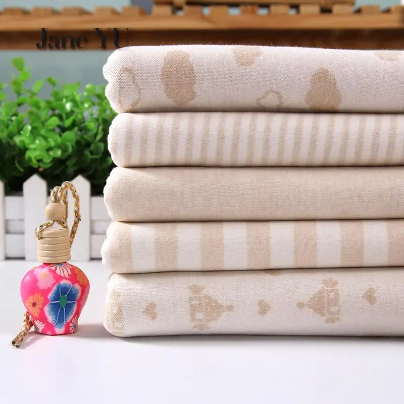 

Jane YU Colored Cotton Knitted Cotton Baby, Organic, Natural Clothing, All Cotton Yarn Elastic Cotton Cloth.