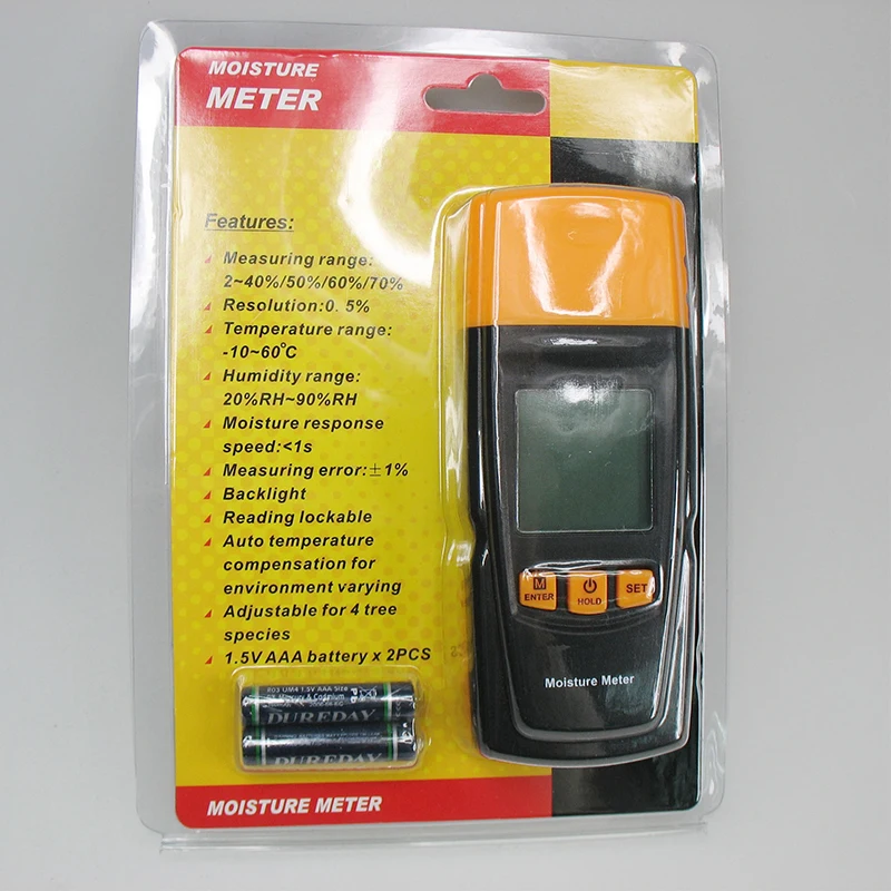 Handheld Wood Moisture Meter Humidity Tester Timber Damp Detector wood floor carton moisture tester Handheld Wood Moisture Meter Humidity Tester Timber Damp Detector wood floor carton moisture tester