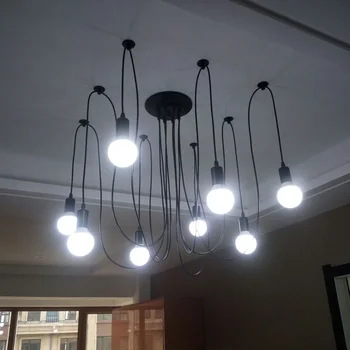 

Industrial Vintage pendant lights retro lamp loft for coffee decoration DIY E27 lamp holder Adjustable dining room Fixture Light