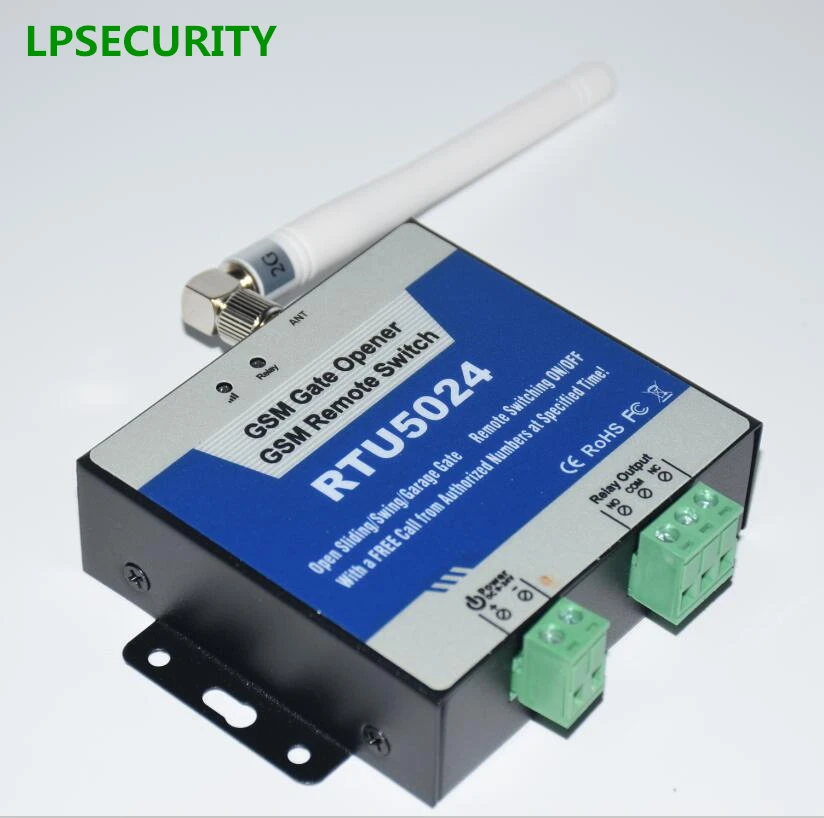 LPSECURITY RTU5024 GSM Открыватель ворот реле дистанционного управления доступом беспроводной Открыватель двери по бесплатному звонку приложение доступно