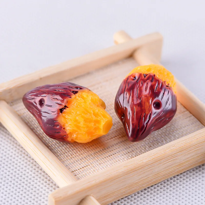

10Pcs/lot Simulation Sweet Potato Mini Play Toys Fake Food DIY Scrapbooking Craft Micro Landscape Keychain Decoration