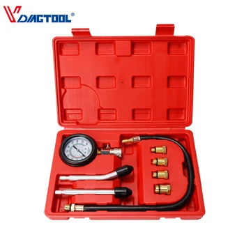 

VDIAGTOOL Professional Cylinder pressure tester gauge 8pcs Petrol Engine Compression Tester Kit car multi-function Tool Gauge