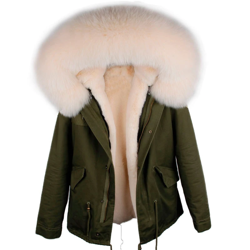 Бренд парка 2018 новая зимняя куртка женские парки натуральным лисьим мехом воротник теплый толстый искусственный мех внутри большой