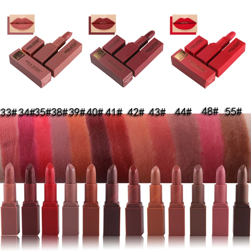 12 Colors Lipstick Soft Matte Lip Cream Paint Matte Lipstick Waterproof Long Lasting Lip Gloss Lip Kit Beauty batom Lipstick 12 Colors Lipstick Soft Matte Lip Cream Paint Matte Lipstick Waterproof Long Lasting Lip Gloss Lip Kit Beauty batom Lipstick