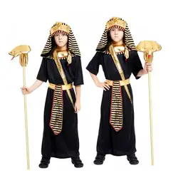 Костюмы на Хэллоуин для мальчиков и девочек, древний Египетский костюм принцессы Фараона Клеопатры для детей, детская одежда для