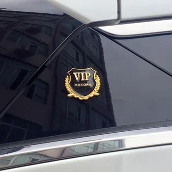 

car styling for Renault Kangoo DACIA Scenic Megane Sandero Captur Twingo Modus Koleo 3D Metal VIP MOTORS Emblem Car Sticker 2pcs