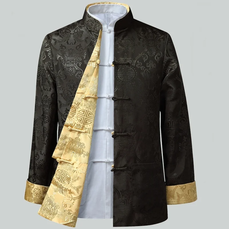 Mens chinese jackets shanghai tang traditional chinese clothing for men kung fu uniform traditional clothing Q126