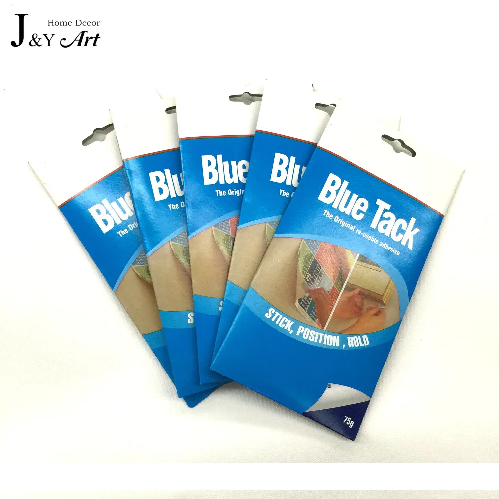 Repeated Use Power Tack with 75g a bag clearning and office use traceless frame Without Nail Viscose Glue Blu. Tack JY-001