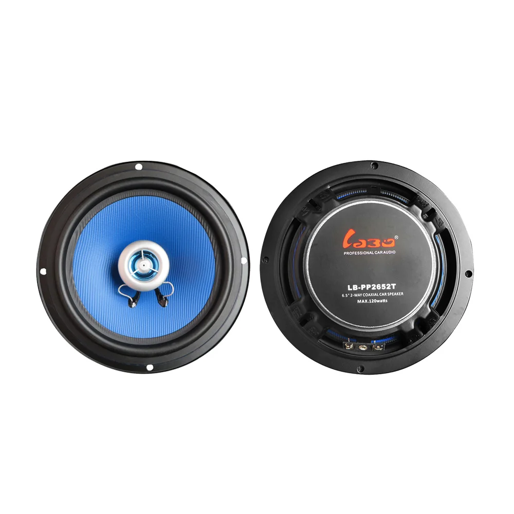 

2Pcs 6.5 Inch 2 Way Coaxial Car Speakers 4 Ohm 120 W DIY Audio Sound Subwoofer Speaker Vehicle Music Loudspeaker Sound System