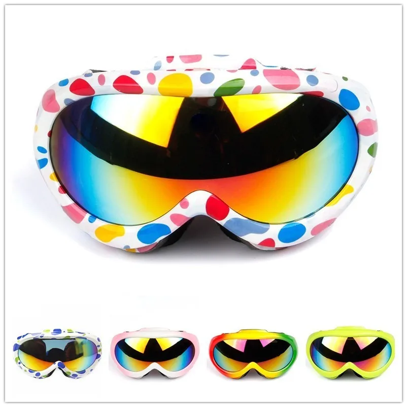 Snow Ski Goggles Kids Snowboard Glasses Spherical Dual Lens UV400 Anit Fog Children Boys Girls