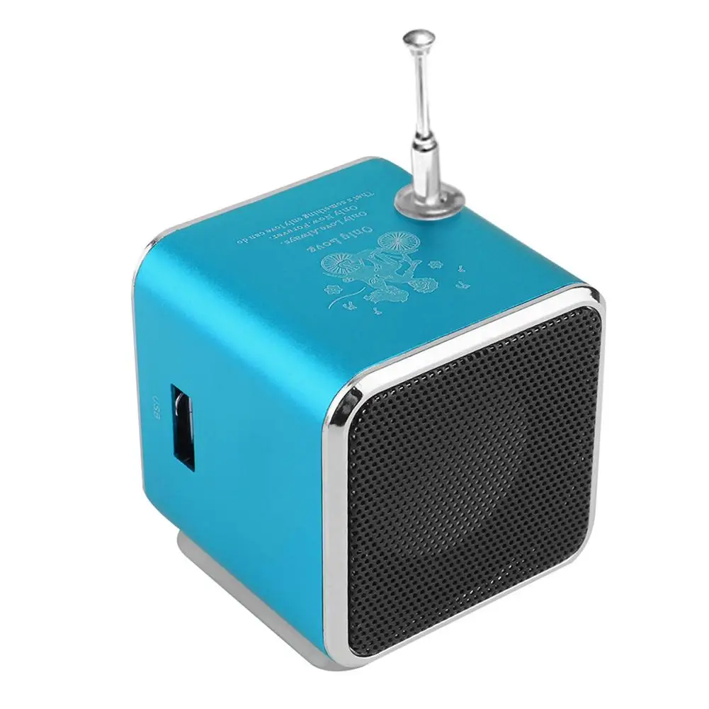Супер бас динамик MP3/4 стерео музыкальный плеер карамельный цвет FM радио портативный мини SD TF карта Micro USB IB