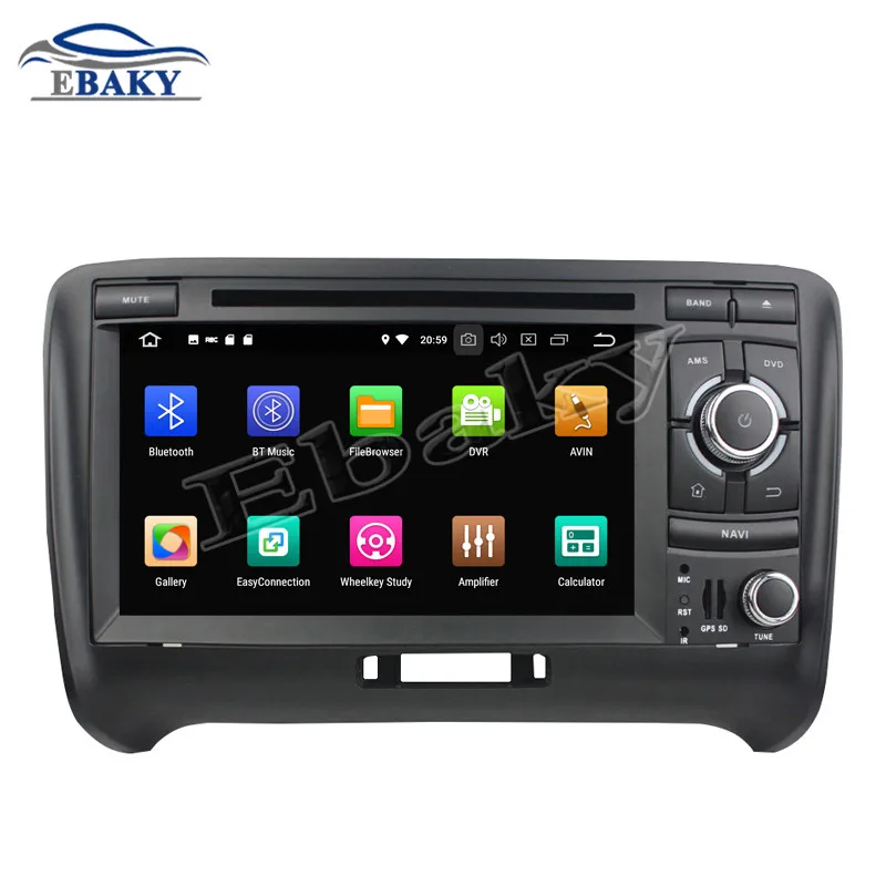 Top 2din 7inch 4GB RAM 32/64GB ROM Octa Core Android 9.0 Car DVD Radio for Audi TT 2006 2007 2008 2009 2010 2011 2012 2013 GPS 1