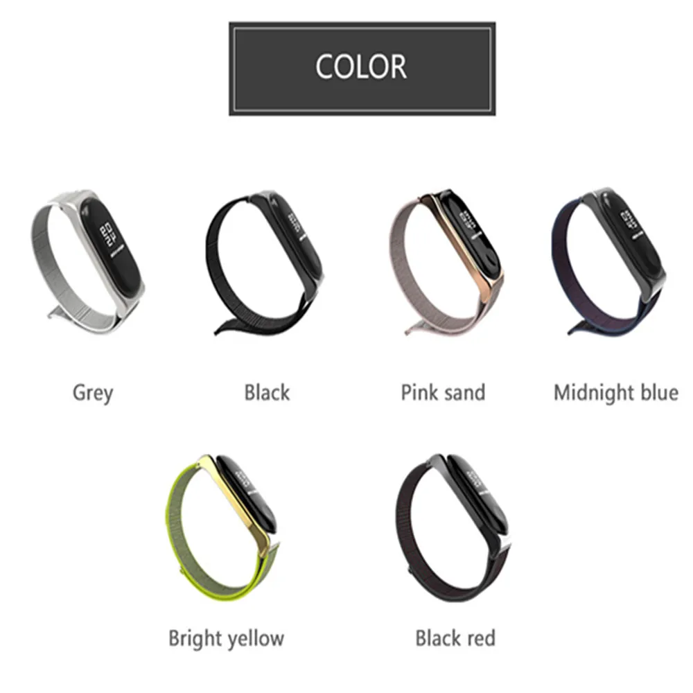 2019Mijobs Mi Band 3 Strap bracelet Silicone nylon Wristband Smart Band Accessories wrist Mi Band3 for Xiaomi mi band 3 bracelet