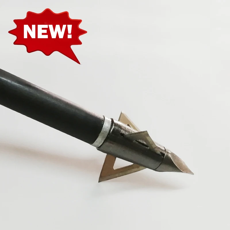 New arrival 6Pcs Stainless Steel Hunting Broadhead Shooting Arrowhead