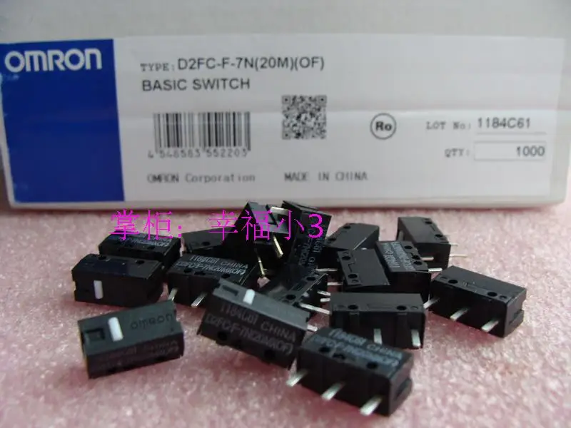 10pcs Lot 100 Original Omron D2fc F 7n m Of Mouse Micro Switch Mouse Button Switch Lifetime More Than Million Times Switch Mouse Switch Mouse Buttonslot Lot Aliexpress